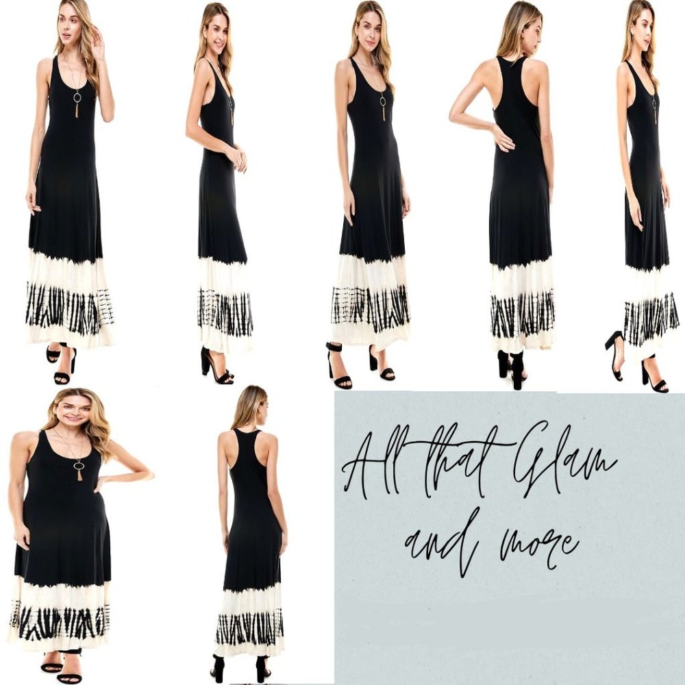 Bully Designer DRESS Tie Dye SUNDRESS Maxi DRESS Racerback DRESS Priced CHEAP